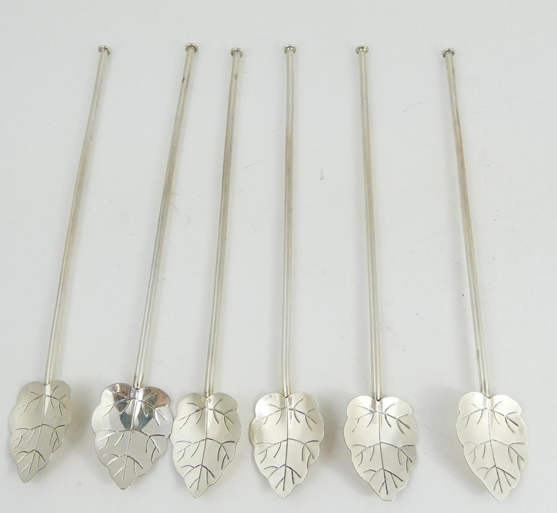 6pc TAXCO MEXICAN STERLING ICED TEA SPOONS (1 of 4)