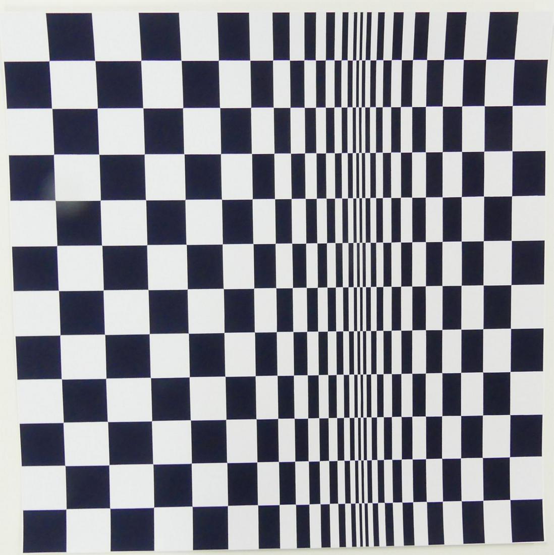 BRIDGET RILEY 'MOVEMENT IN SQUARES' LITHOGRAPH (1 of 3)
