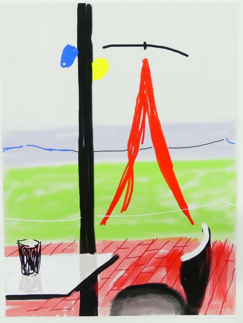 DAVID HOCKNEY 'HAND DRAWN ON IPAD' LITHOGRAPH (1 of 7)