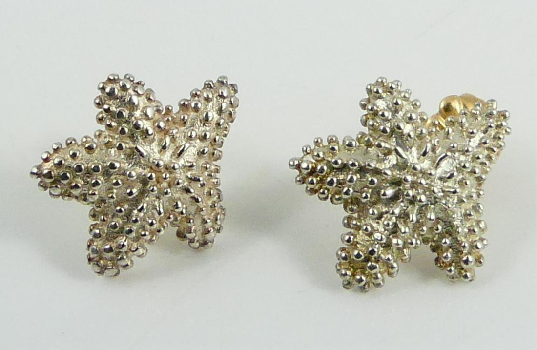 PR TIFFANY & CO STERLING 14kt YG STARFISH EARRINGS (1 of 3)