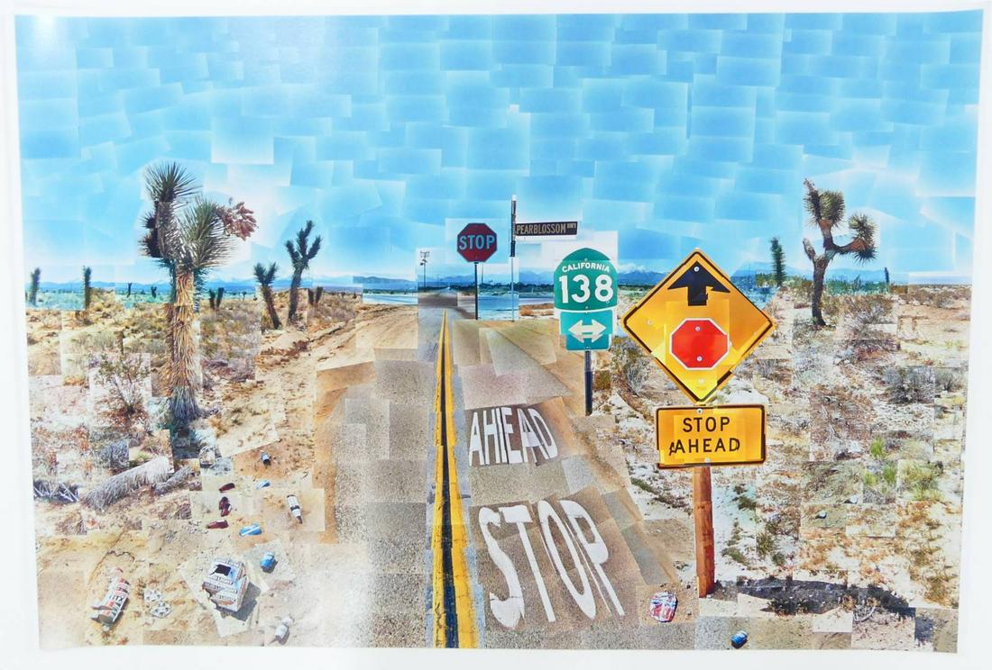 DAVID HOCKNEY 'PEARBLOSSOM HIGHWAY' LITHOGRAPH (1 of 6)