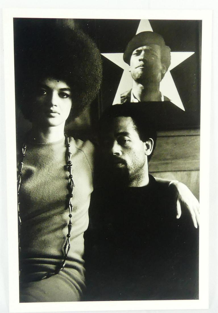 GORDON PARKS 'BLACK PANTHERS' PHOTOGRAPH: Gordon Parks (American, 1912-2006) 'Black Panthers' photolithograph. Measures 9 1/2" x 6 3/8". Mounted.