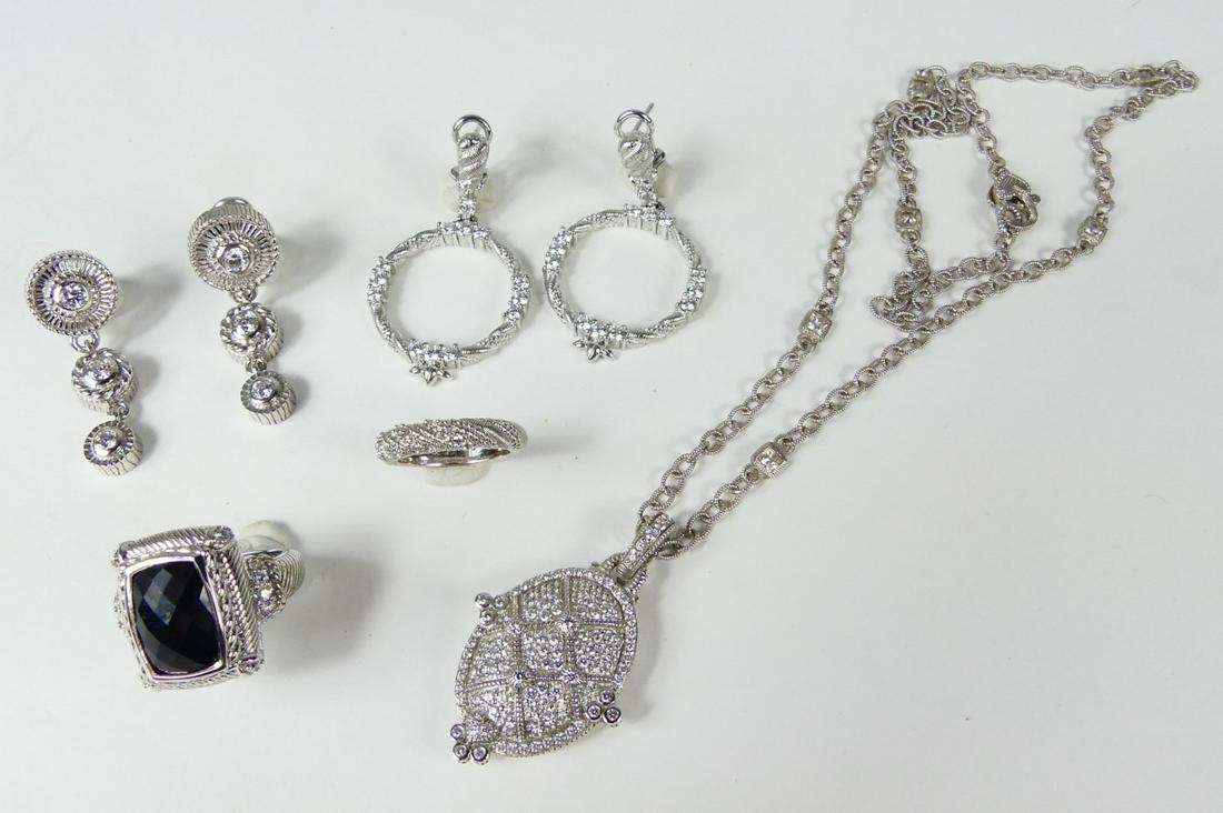 5pc JUDITH RIPKA STERLING SILVER JEWELRY (1 of 11)