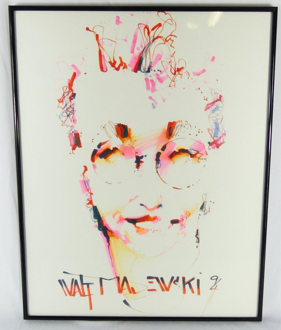 WALT MAJEWSKI PORTRAIT MARKER DRAWING ON PAPER (1 of 5)