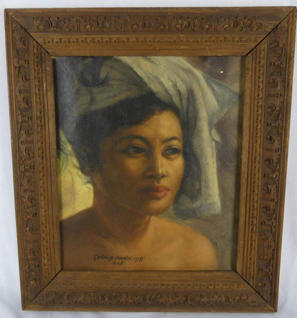ODONG JUNAIDI BALINESE OIL PAINTING ON CANVAS (1 of 5)