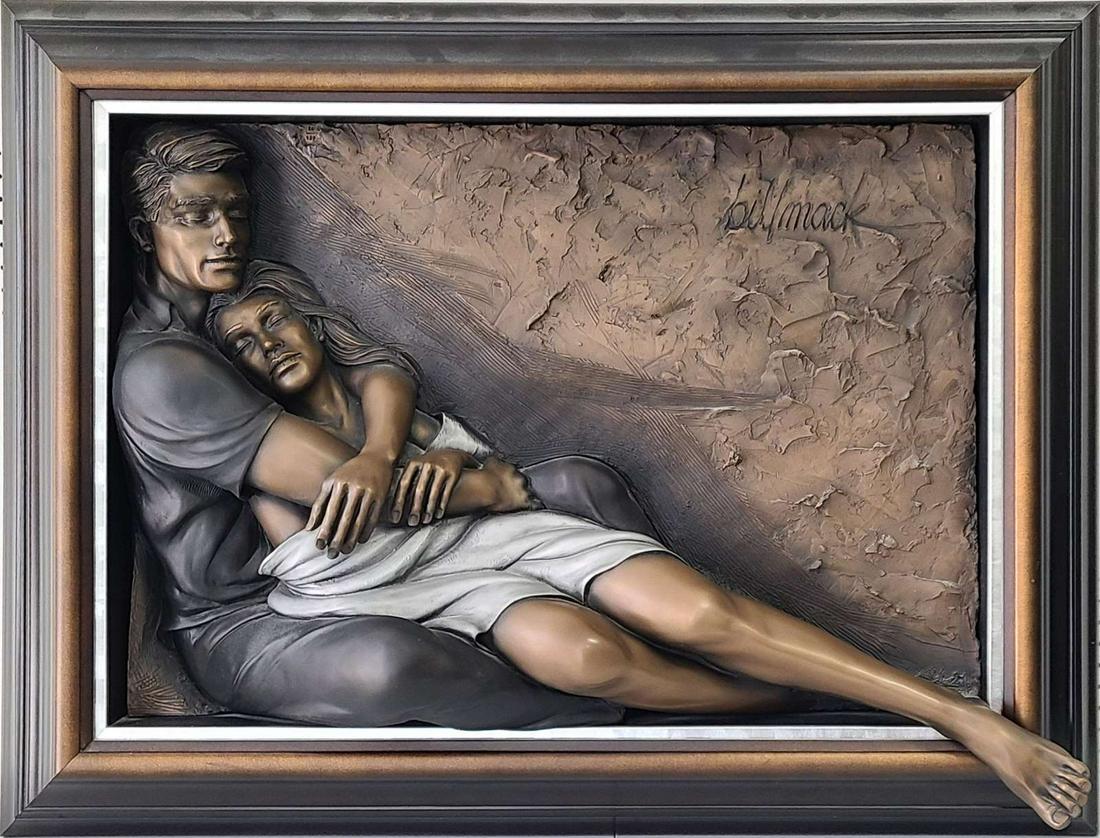 BILL MACK 'TOGETHER' BRONZE RELIEF WALL SCULPTURE (1 of 8)
