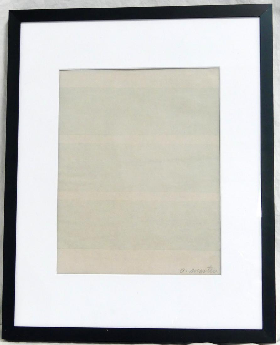 AGNES MARTIN COLOR LITHOGRAPH ON VELLUM PAPER (1 of 4)