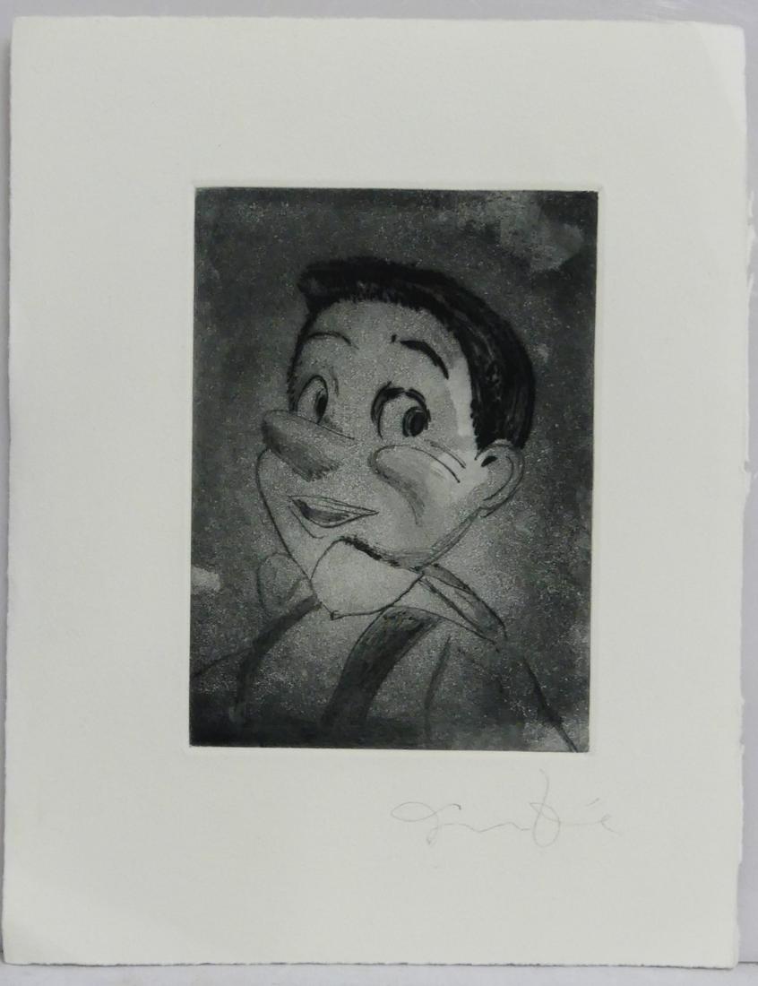 JIM DINE 'PINOCCHIO' ETCHING SIGNED (1 of 4)