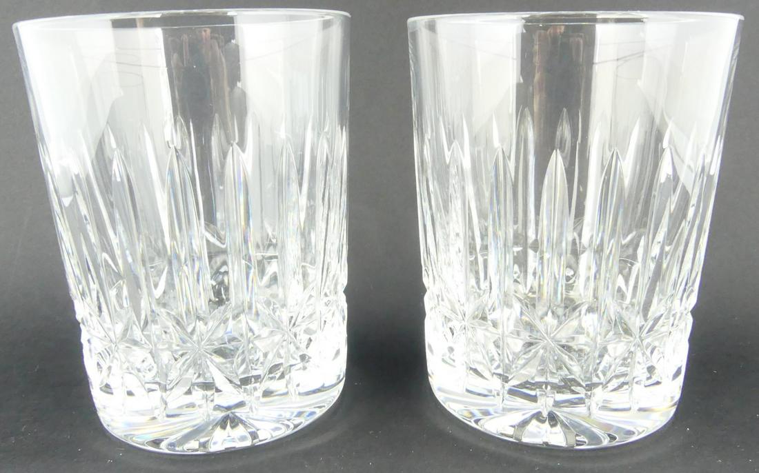 2pc WATERFORD 'LISMORE' CUT CRYSTAL OLD FASHIONED (1 of 7)