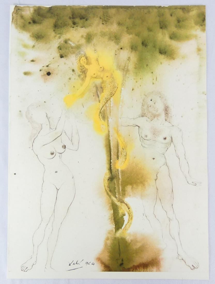 SALVADOR DALI 'ORIGINAL SIN' LITHOGRAPH (1 of 13)