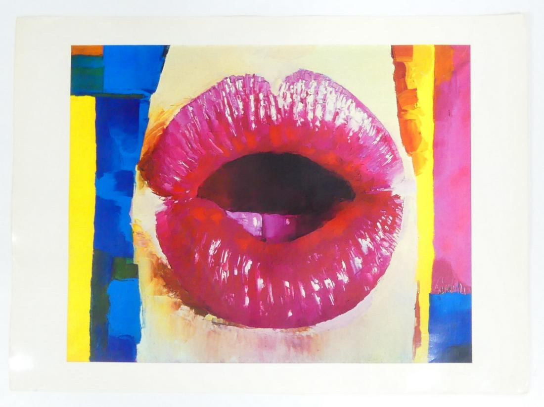NICOLA SIMBARI 'LIPS' LITHOGRAPH SIGNED (1 of 5)