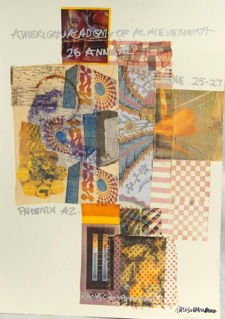 ROBERT RAUSCHENBERG EXHIBITION POSTER SIGNED (1 of 4)