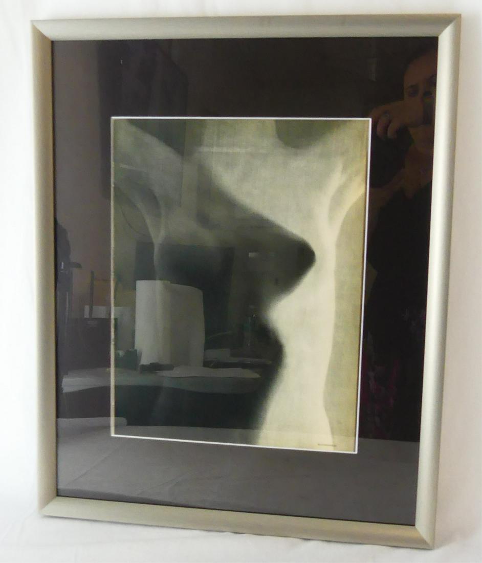 ERWIN BLUMENFELD 'NUDE V' PHOTOGRAVURE: Erwin Blumenfeld (German, 1897-1969) photogravure titled 'Nude V'. Marked Blumenfeld lower right. Measures 13 1/2" x 10 3/8" + 3 3/4" mat & frame.