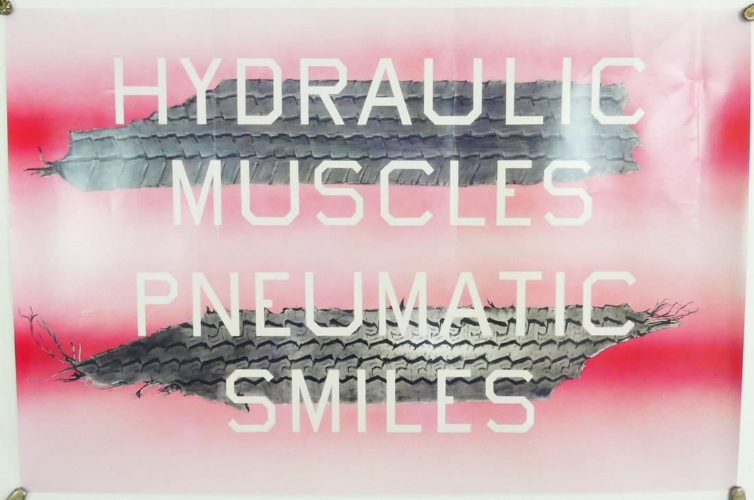 ED RUSCHA 'PNEUMATIC SMILES OFFSET LITHOGRAPH (1 of 4)