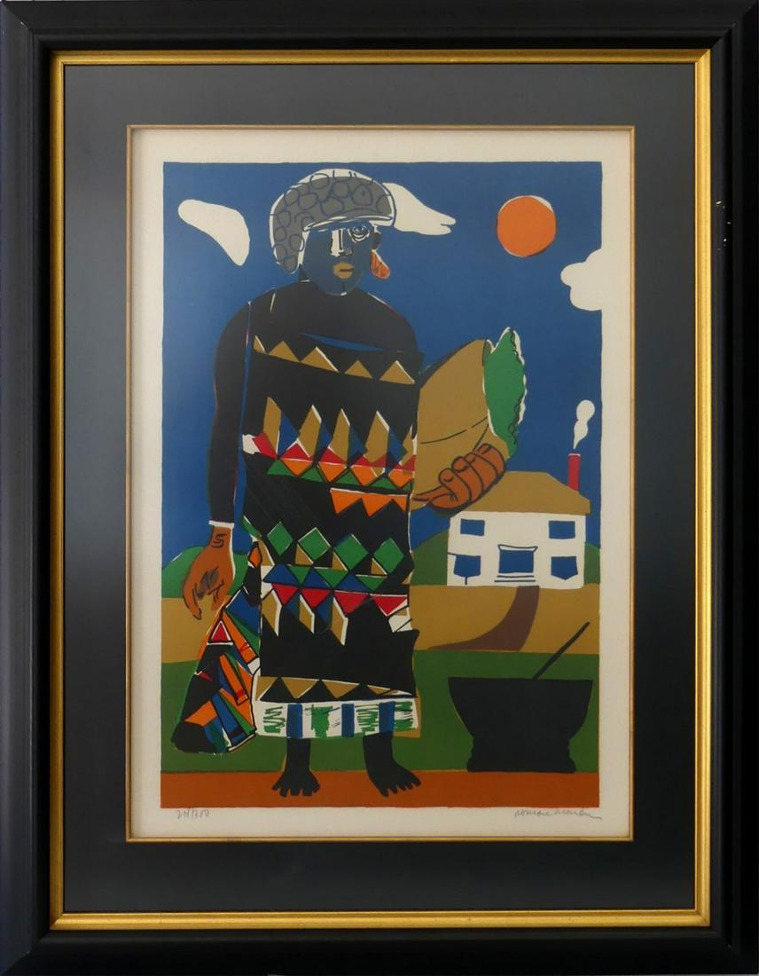 ROMARE BEARDEN 'PILATE (MISTY ISLAND)' LITHOGRAPH (1 of 6)