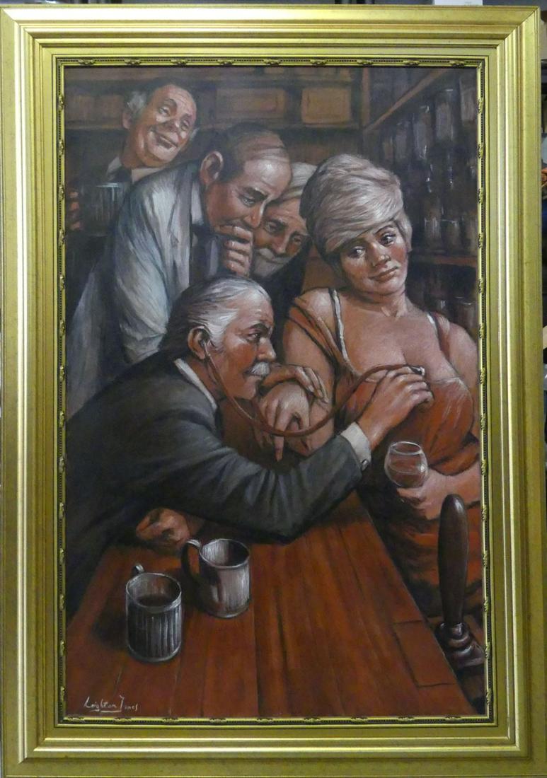BARRY LEIGHTON JONES 'DOCTOR' OIL PAINTING (1 of 4)