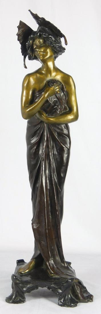 LUCIEN CHARLES ALLIOT 'PHALENE' BRONZE SCULPTURE (1 of 7)