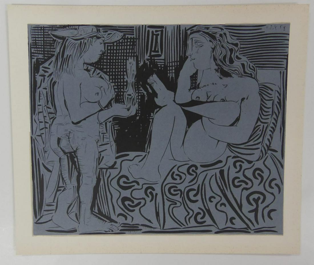PABLO PICASSO 'DEUX FEMMES' LINOCUT (1 of 6)