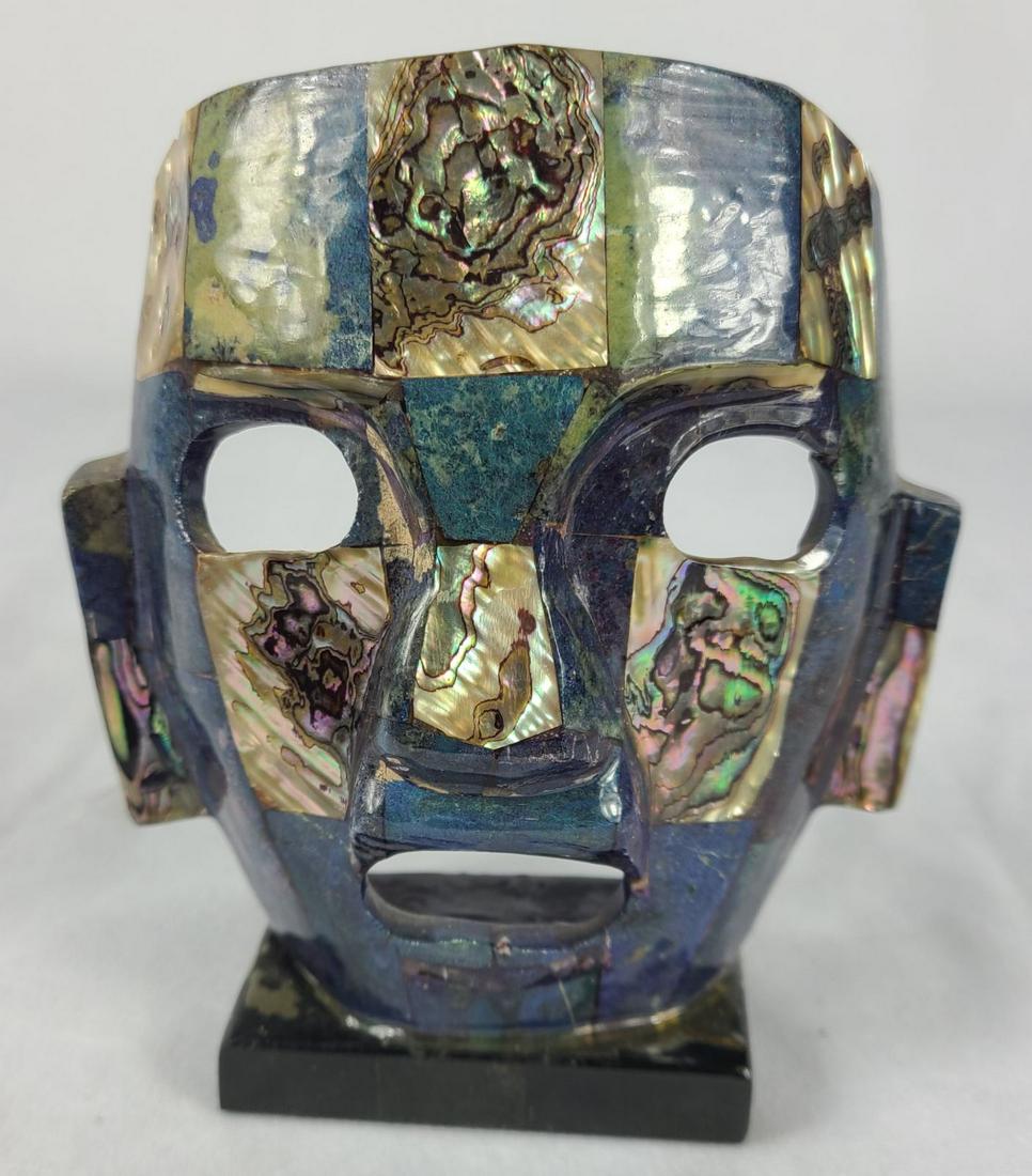 AZTEC MAYAN STONE BURIAL MASK (1 of 5)