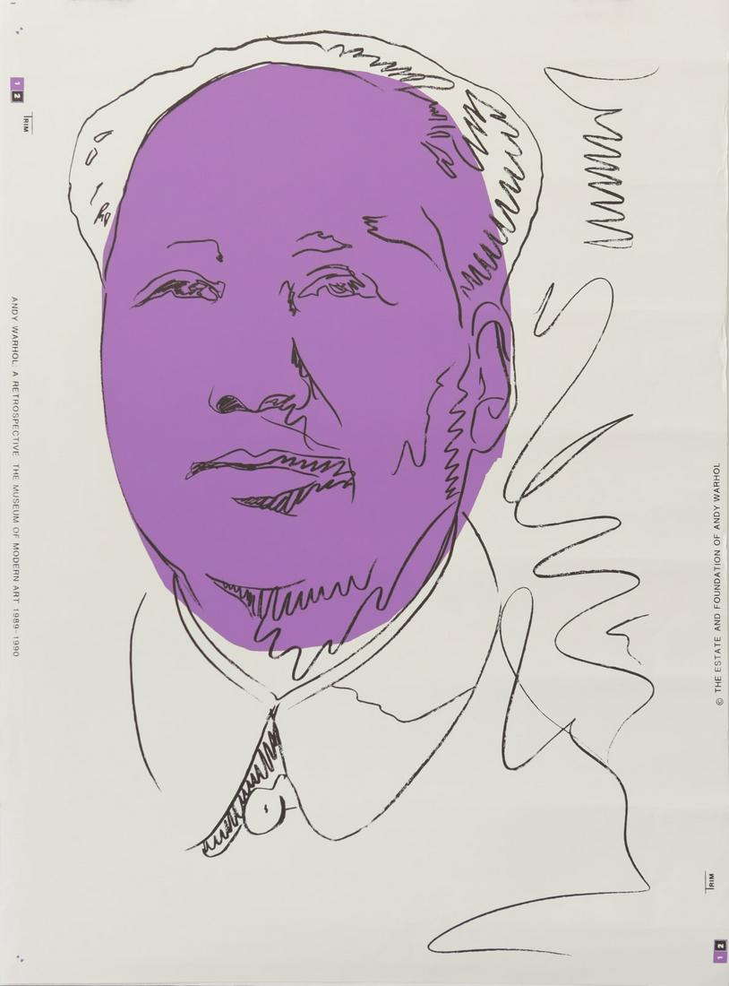 ANDY WARHOL MAO SILKSCREEN 1989 (1 of 6)