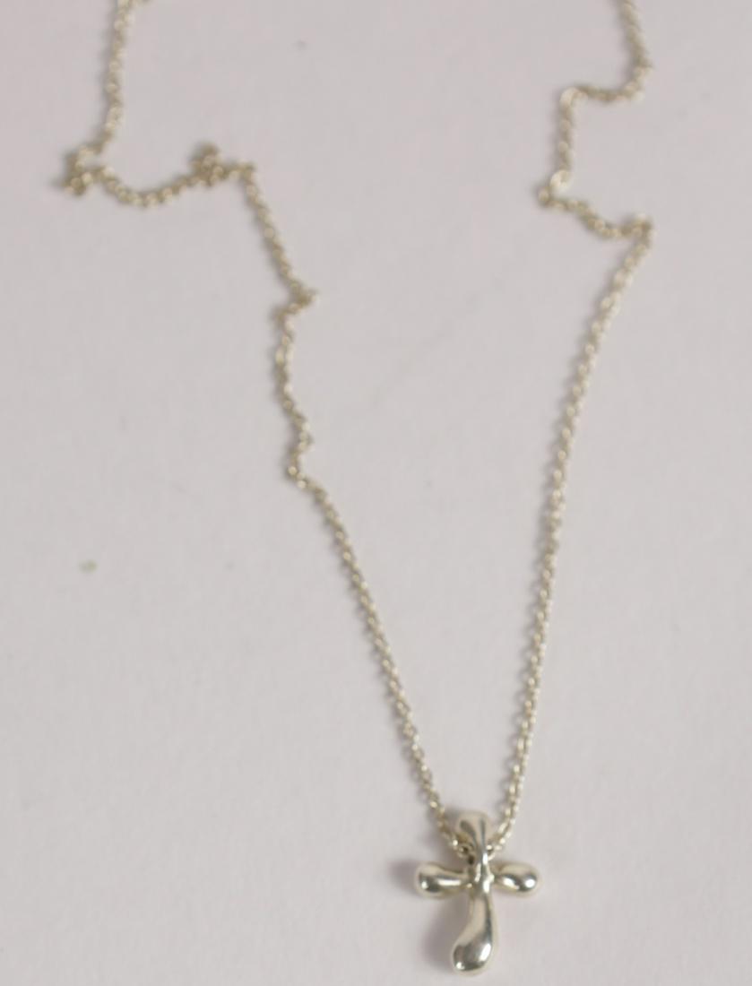 ELSA PERETTI FOR TIFFANY STERLING CROSS PENDANT (1 of 5)