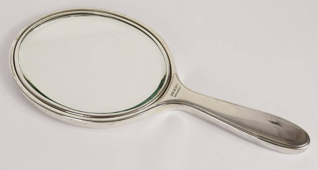 TIFFANY & CO ENGLISH STERLING SILVER HAND MIRROR (1 of 4)