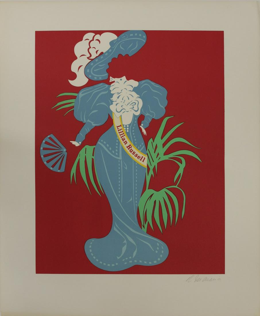 ROBERT INDIANA 'LILIAN RUSSELL' LITHOGRAPH (1 of 6)
