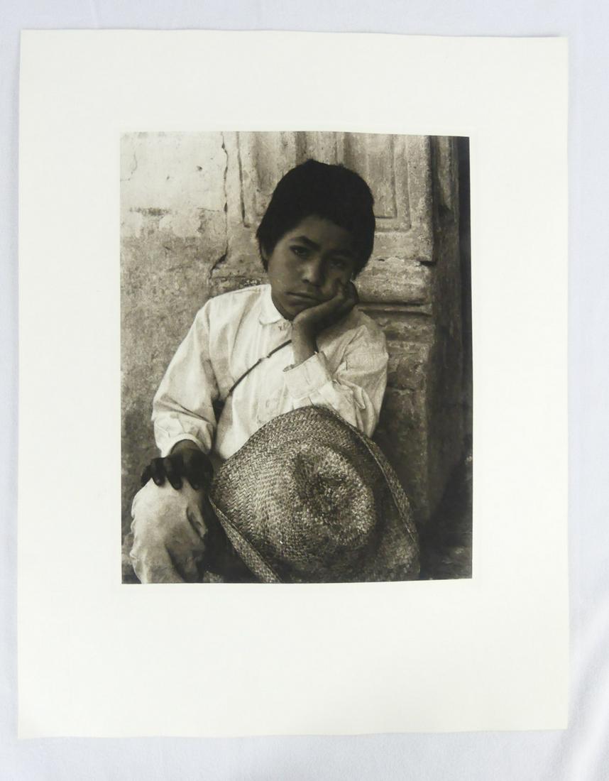 PAUL STRAND PHOTOGRAVURE 'BOY, URUAPAN' (1 of 8)