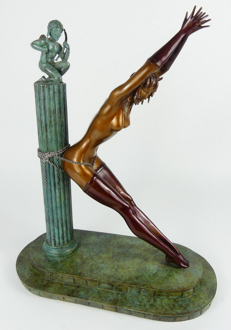 ERTE 'PRISONER OF LOVE' BRONZE SCULPTURE (1 of 15)