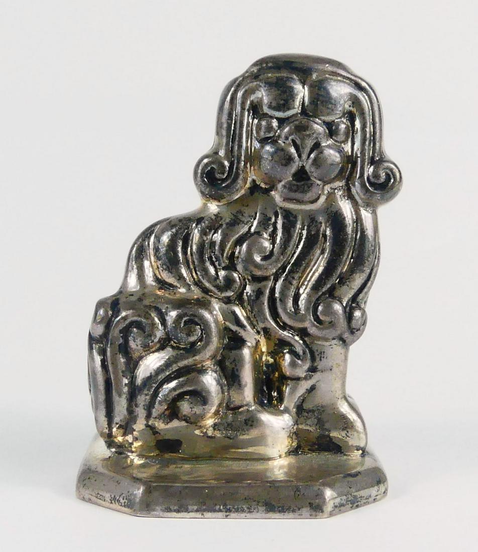 TIFFANY & CO STERLING SILVER FOO DOG PAPERWEIGHT (1 of 6)