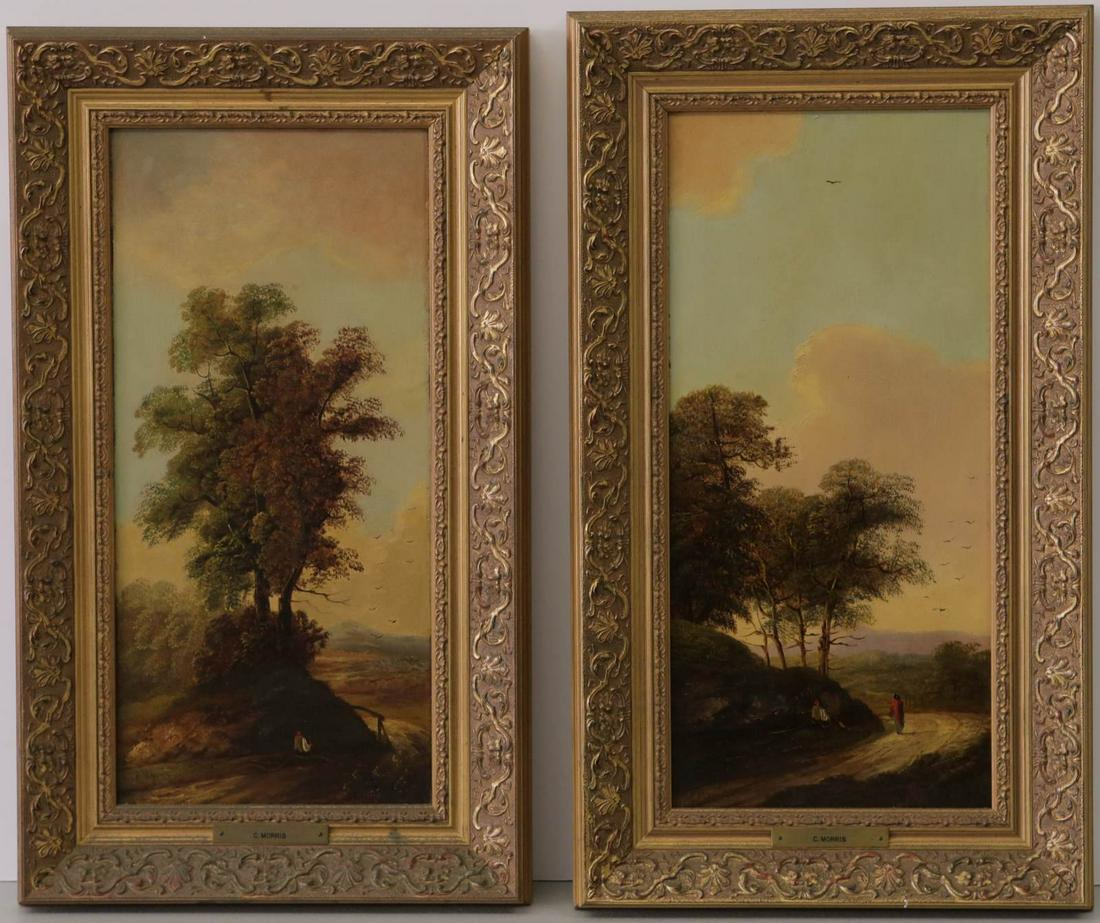 PR CHARLES MORRIS OIL PAINTINGS ON BOARD (1 of 10)