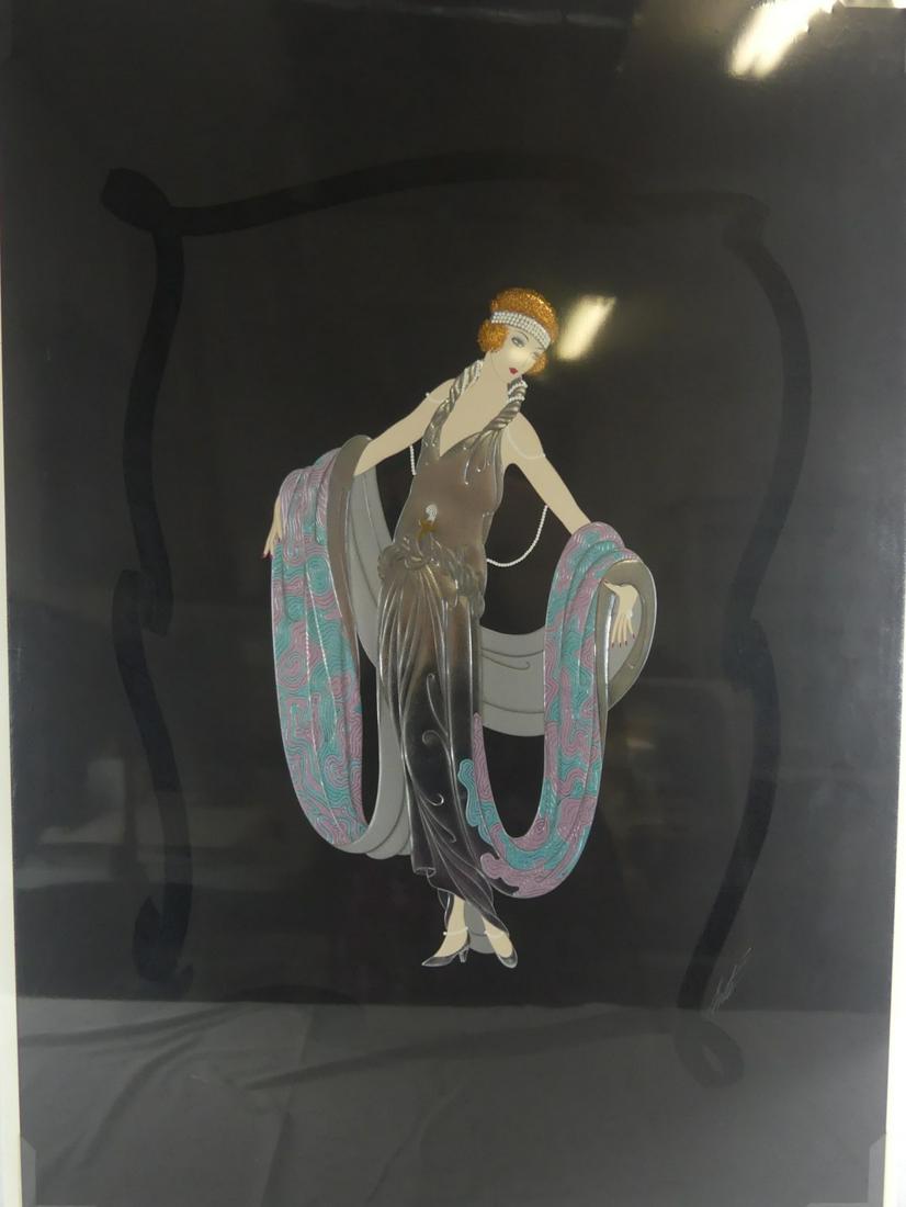 ERTE 'GALA' EMBOSSED SERIGRAPH w SILVER FOIL (1 of 7)
