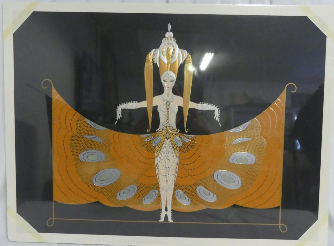 ERTE 'HINDU PRINCESS' EMBOSSED SERIGRAPH w FOIL (1 of 9)