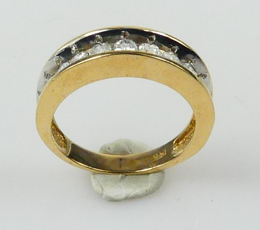 14kt YELLOW GOLD & 1ctw DIAMOND WEDDING BAND (1 of 5)