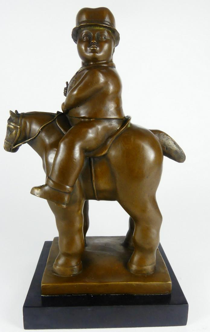 FERNANDO BOTERO PEDRITO ON HORSE BRONZE SCULPTURE (1 of 10)