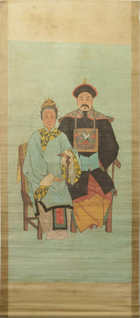 CHINESE ANCESTRAL SCROLL PAINTING (1 of 5)