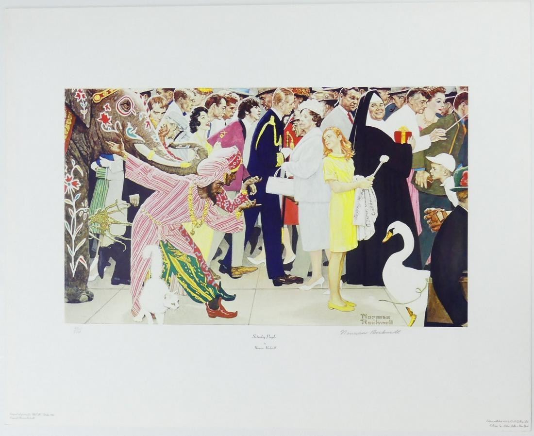 NORMAN ROCKWELL 'SATURDAY PEOPLE' COLLOTYPE (1 of 8)