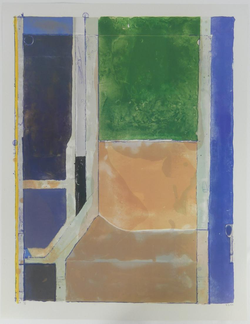 ED RUSCHA 'ROBIN' OFFSET LITHOGRAPH: Ed Ruscha offset lithograph titled 'Robin'. Measures 33" x 25".