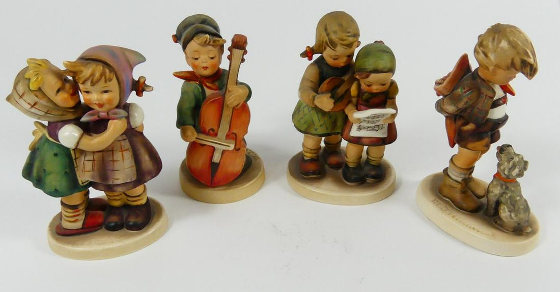 4pc HUMMEL PORCELAIN FIGURINES (1 of 9)