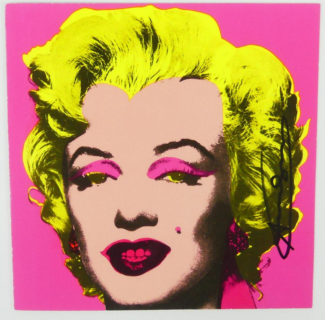 ANDY WARHOL 'MARILYN' SIGNED INVITATION (1 of 9)