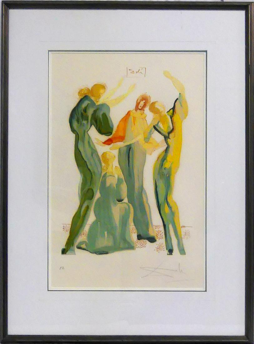 SALVADOR DALI 'LA DANSE' COLOR LITHOGRAPH (1 of 4)
