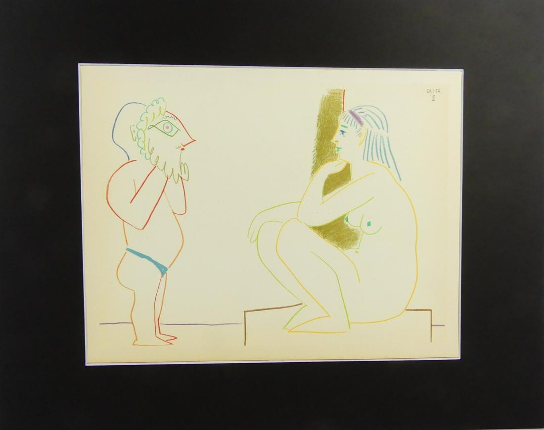 PICASSO 'ARTIST & MODEL' LITHOGRAPH (1 of 5)