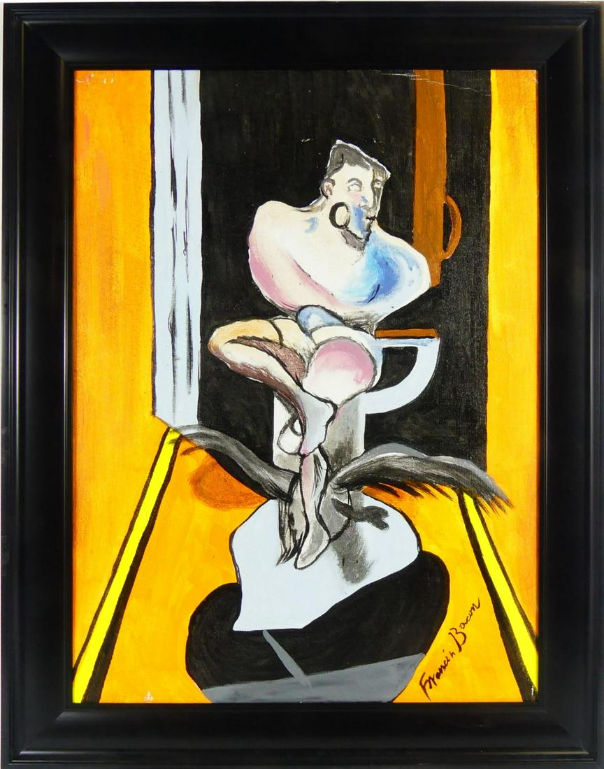 OIL PAINTING ON CANVAS AFTER FRANCIS BACON (1 of 7)