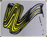 ROY LICHTENSTEIN 'BRUSHSTROKE' LITHOGRAPH