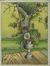 LUIGI RIST 'PICNIC TABLE' WOODBLOCK PRINT