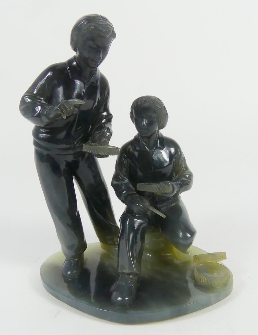 CHINESE CULTURAL REVOLUTION STONE CARVING (1 of 6)