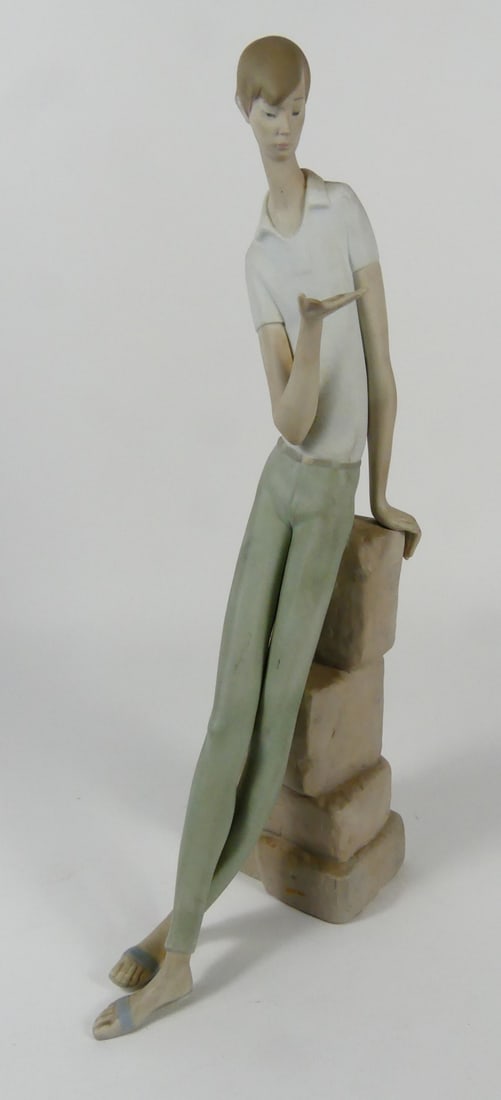 LLADRO NAO 'BOY STUDENT' PORCELAIN FIGURINE (1 of 7)