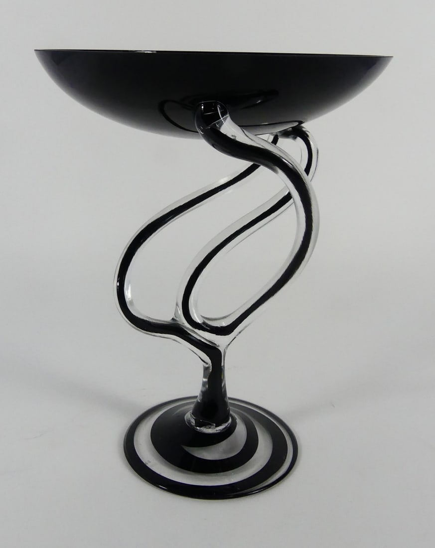 POLISH ART GLASS JELLYFISH COMPOTE (1 of 8)