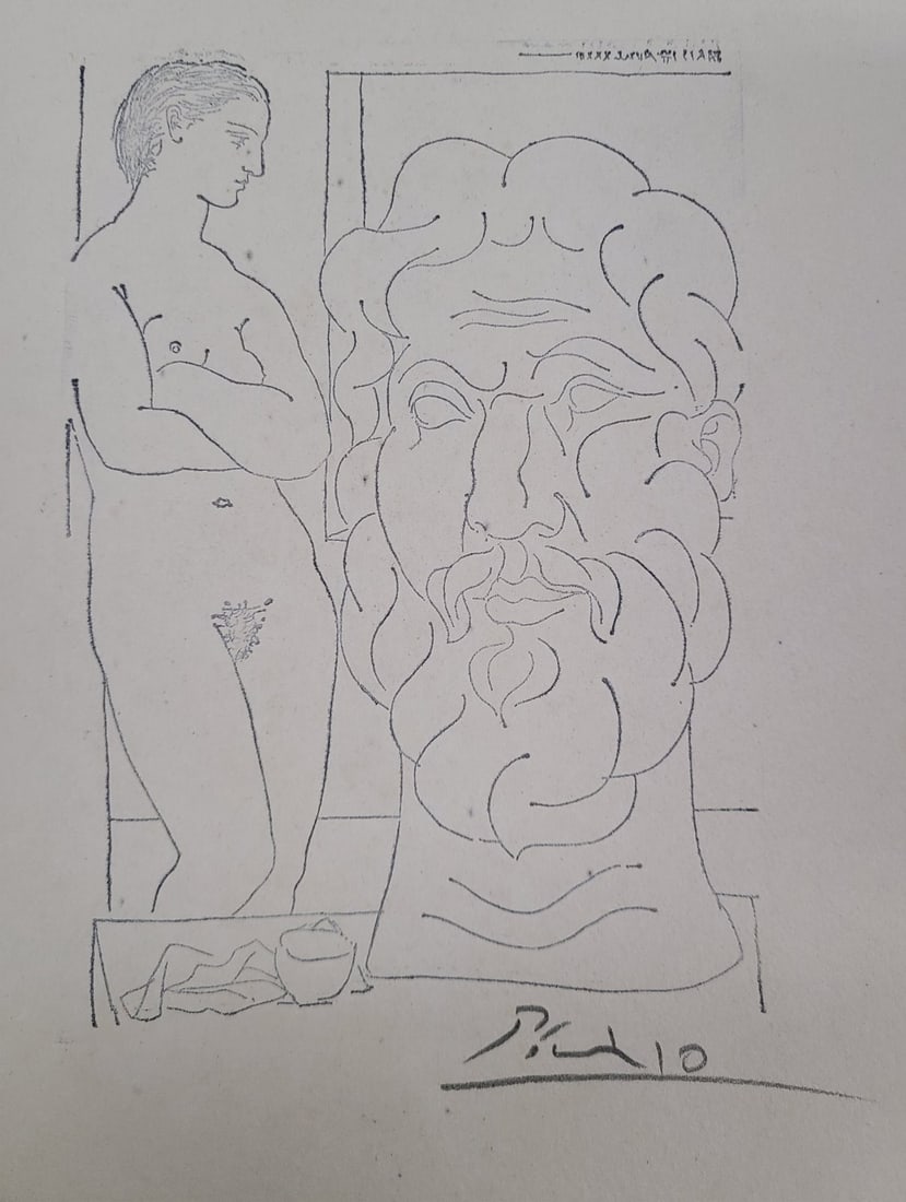 PICASSO 'MODELE ET GRANDE TETE SCULPTEE' (1 of 6)