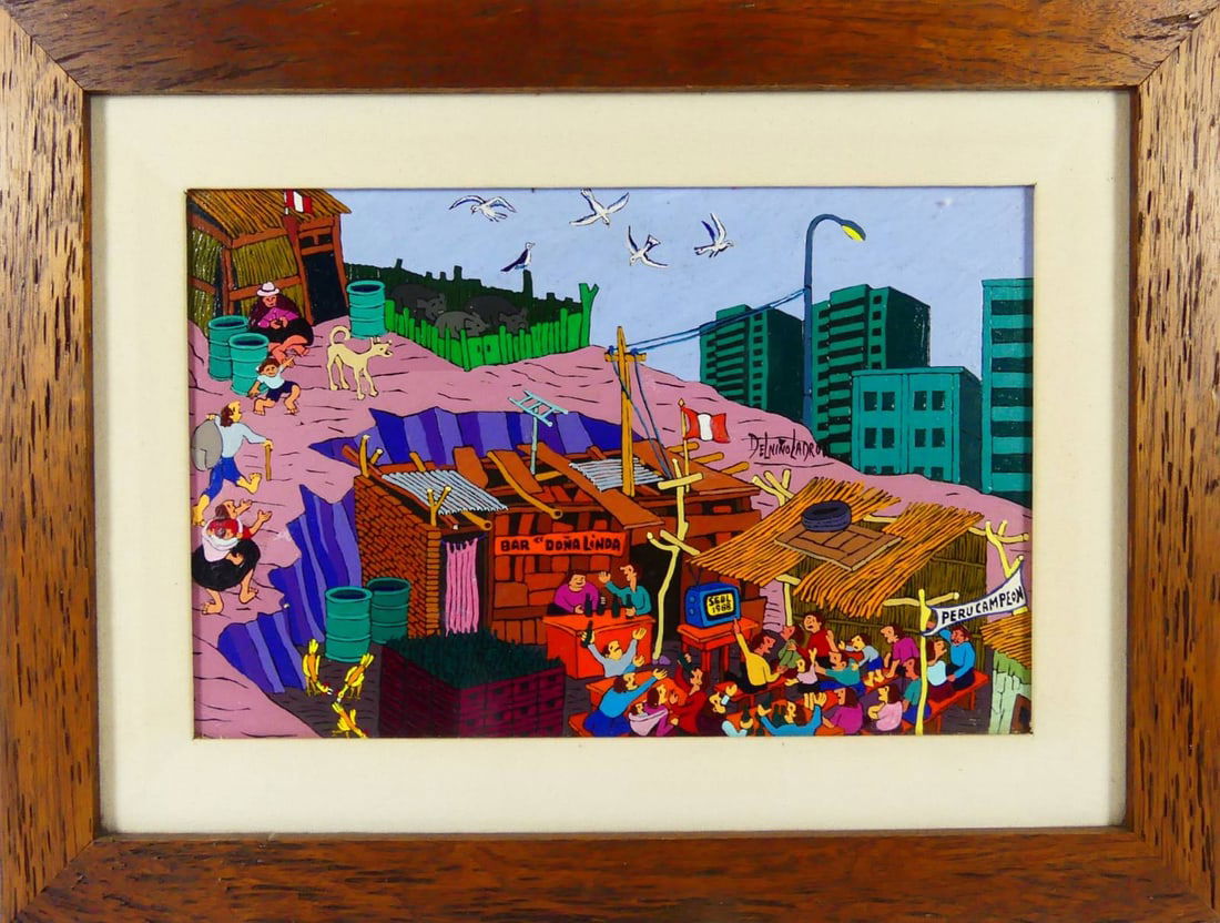 DEL NINO LADRON 'BAR' ACRYLIC PAINTING CANVAS (1 of 10)